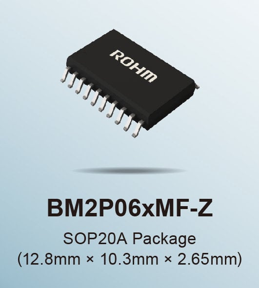 Nouveaux circuits intégrés compacts de convertisseur AC/DC à sortie 45 W à montage en surface de ROHM : équipés de MOSFET SJ intégrés haute tension